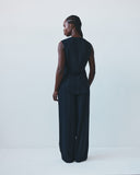 Culotte Pants - Navy Pinstripe