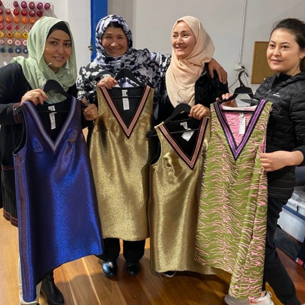 The Social Outfit Earn and Learn Sewing class at their Marrickville sewing workroom