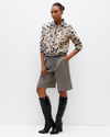 Model wears Bermuda Checked Shorts