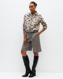 Model wears Bermuda Checked Shorts