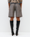 Model wears Bermuda Checked Shorts