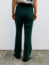 Bottle Green Wide Leg Pants on model
