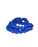 Cobalt Silk Single Strand Necklace