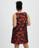 V-Neck Dress - Crimson Carnival