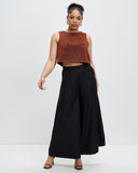 Model wears Disco Inferno Cropped Singlet Top