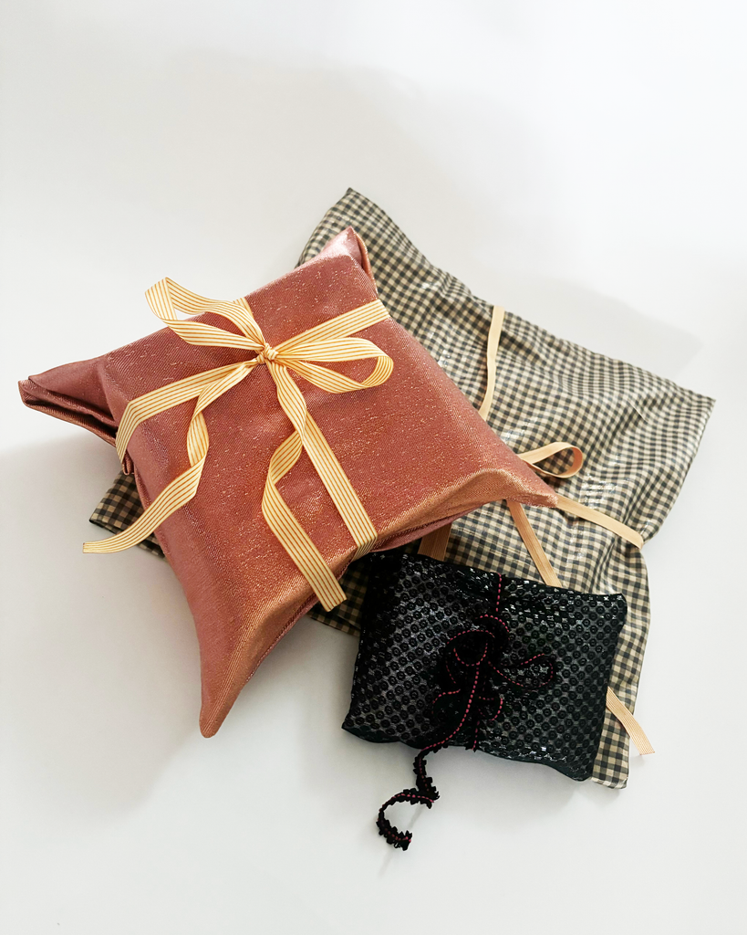 Sustainable and ethical gift wrap using donated and deadstock fabric waste