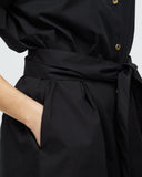 Gracie Shirt Dress - Black