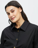 Gracie Shirt Dress - Black