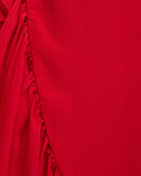 Close up of Guava Colada Wrap Skirt Fabric