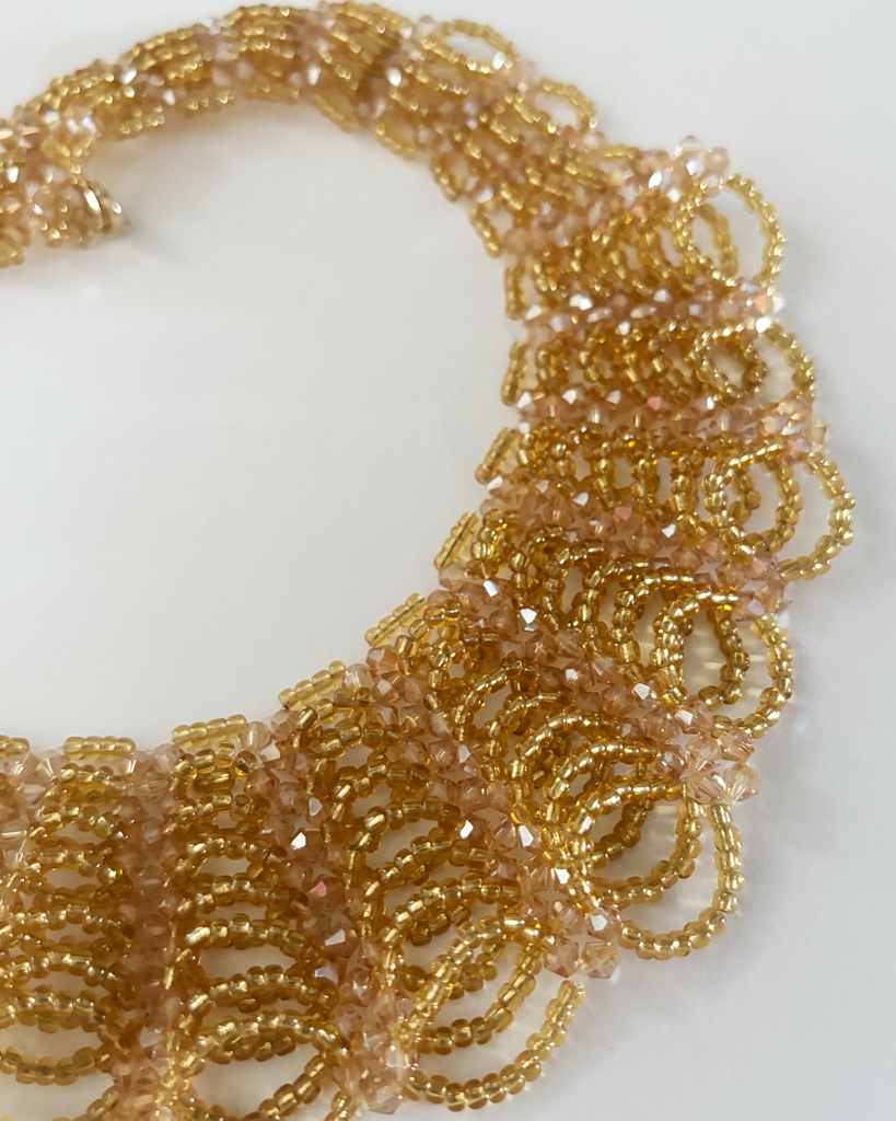 Honey Gold Billiano Tiered Necklace