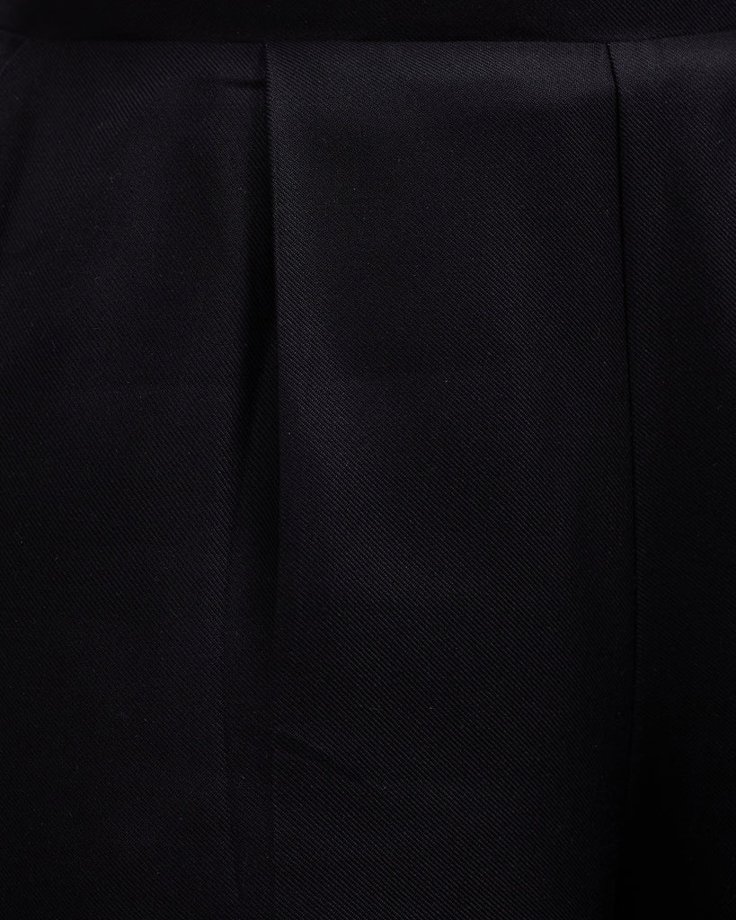 Close up of Jet Black Palazzo Pants fabric