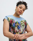 Model wears Jomilla Bloom Pleated Dress