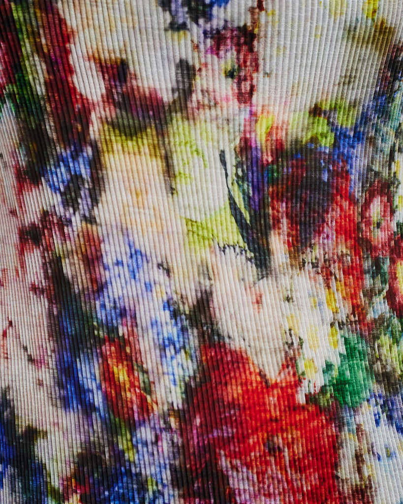 Close up of Jomilla Bloom Pleated Dress Fabric