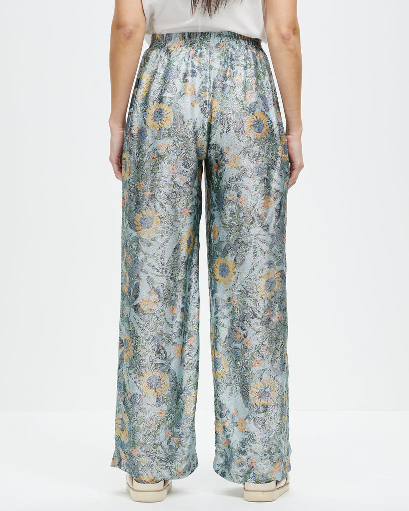 Model wears Kai Relaxed Pants - Aqua