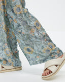 Model wears Kai Relaxed Pants - Aqua