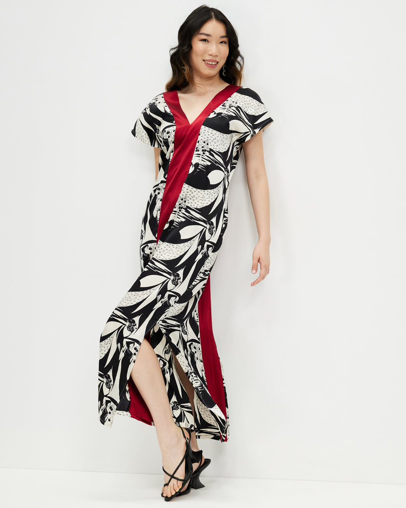Model wears Lady Rose Silk Dress