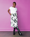 Model wears Li Phay A-line Midi Skirt