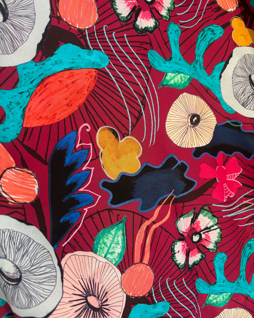 Close up of Merrylands Autumn fabric