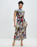 Model wears Moroccan Stripe Wide Belt