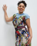 Model wears Moroccan Stripe Wide Belt