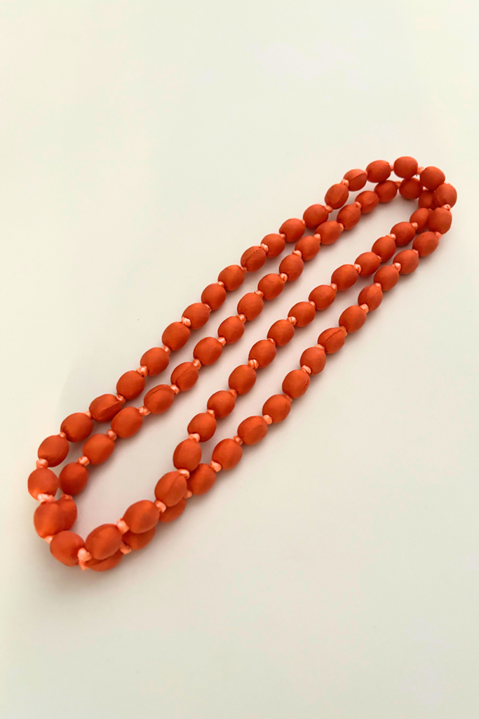 Orange Sunrise Single Strand Tabitha necklace