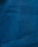 Shell Top - Peacock Blue Linen Summer