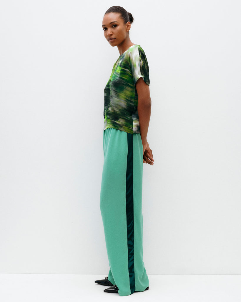 Model wears Racing Stripe Relaxed Pants