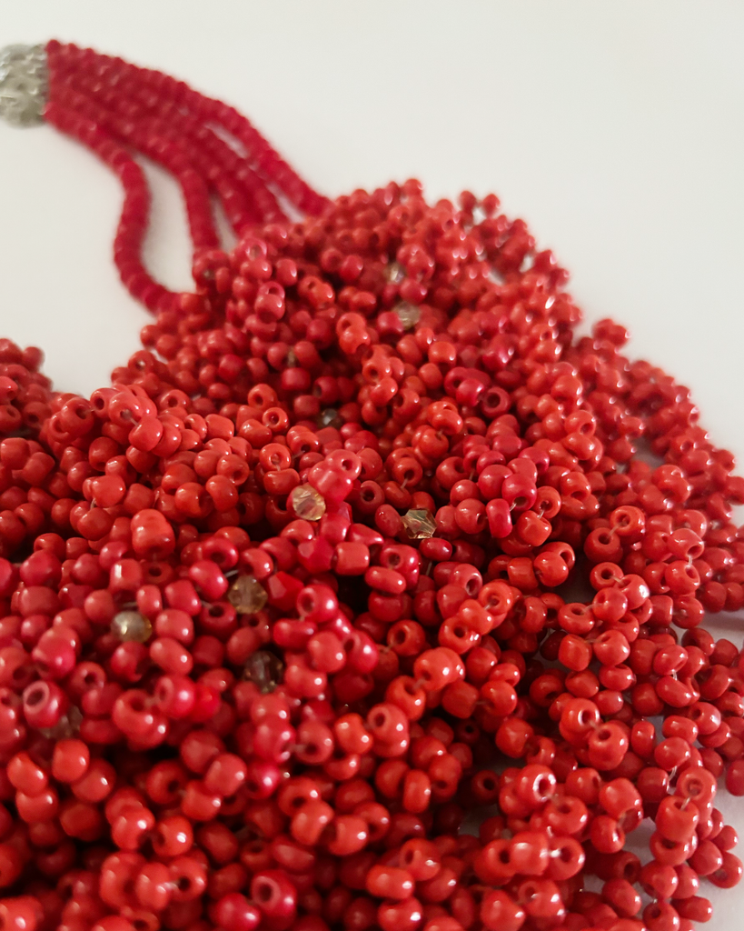 Ruby Red Billiano Layered Necklace