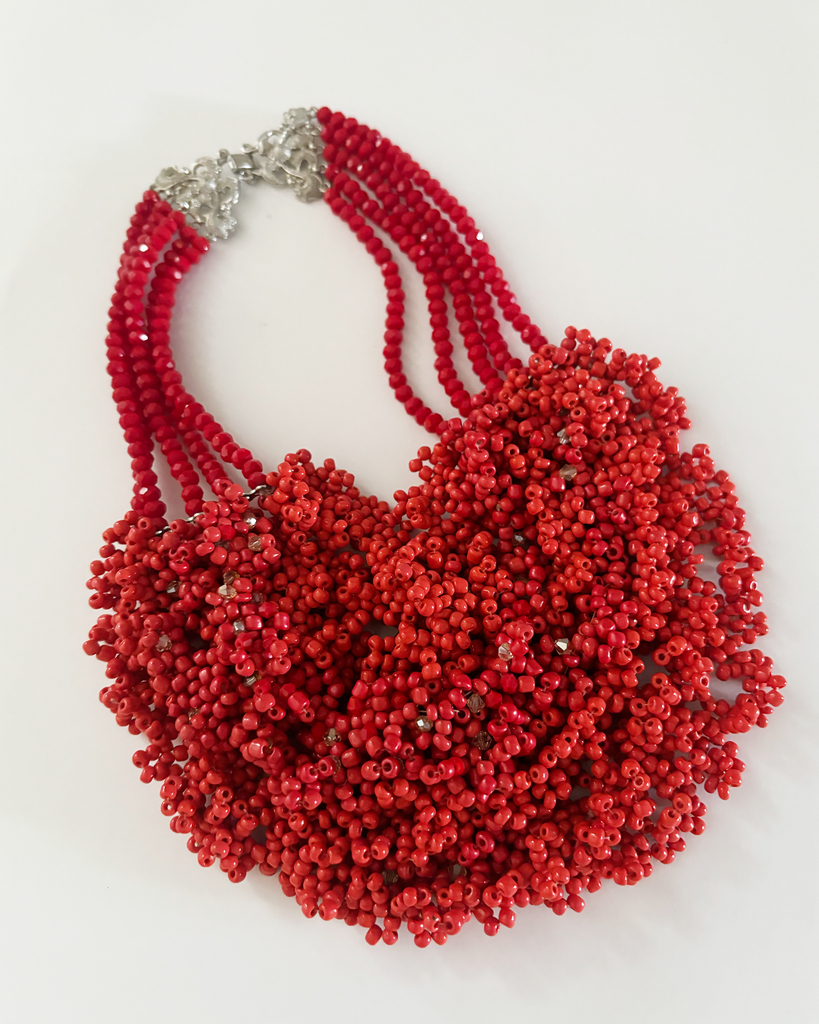 Ruby Red Billiano Layered Necklace