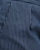 Close up of Sailor Stripe Denim Culottes Fabric