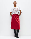 Model wears The Social Outfit Sewing Room Graphic Tee.