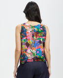 Model wears Silk Shell Top - Amplify