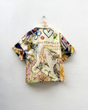 Colorful patterned shirt on a white background