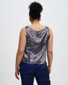 Model wears with Xanadu Silver Shell Top