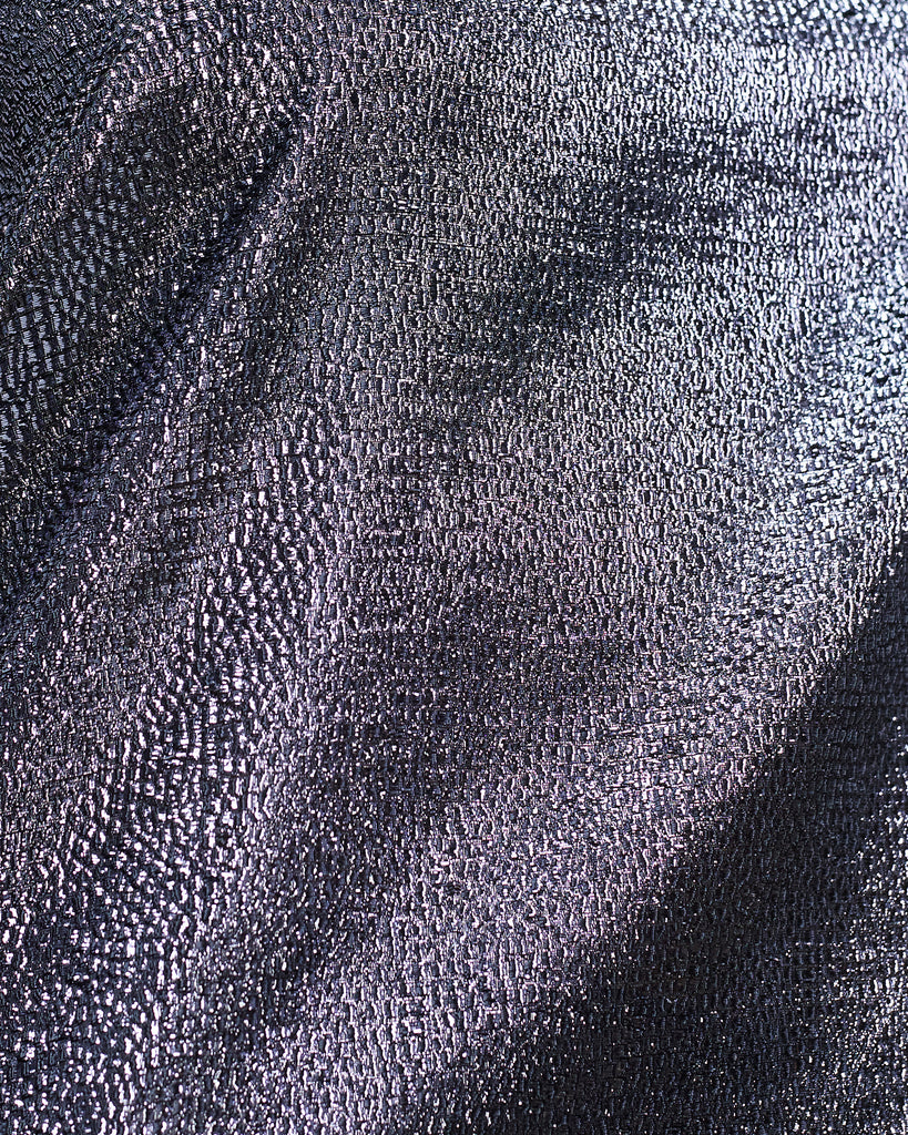 Close up of silver fabric