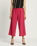 Cropped Culottes - Scorching Pink