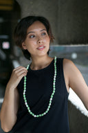 Black Silk Single Strand Necklace