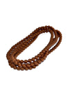 Chocolate Silk Long Strand Necklace