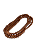 Chocolate Silk Long Strand Necklace