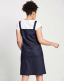 Pinafore Dress - Dark Indigo Denim