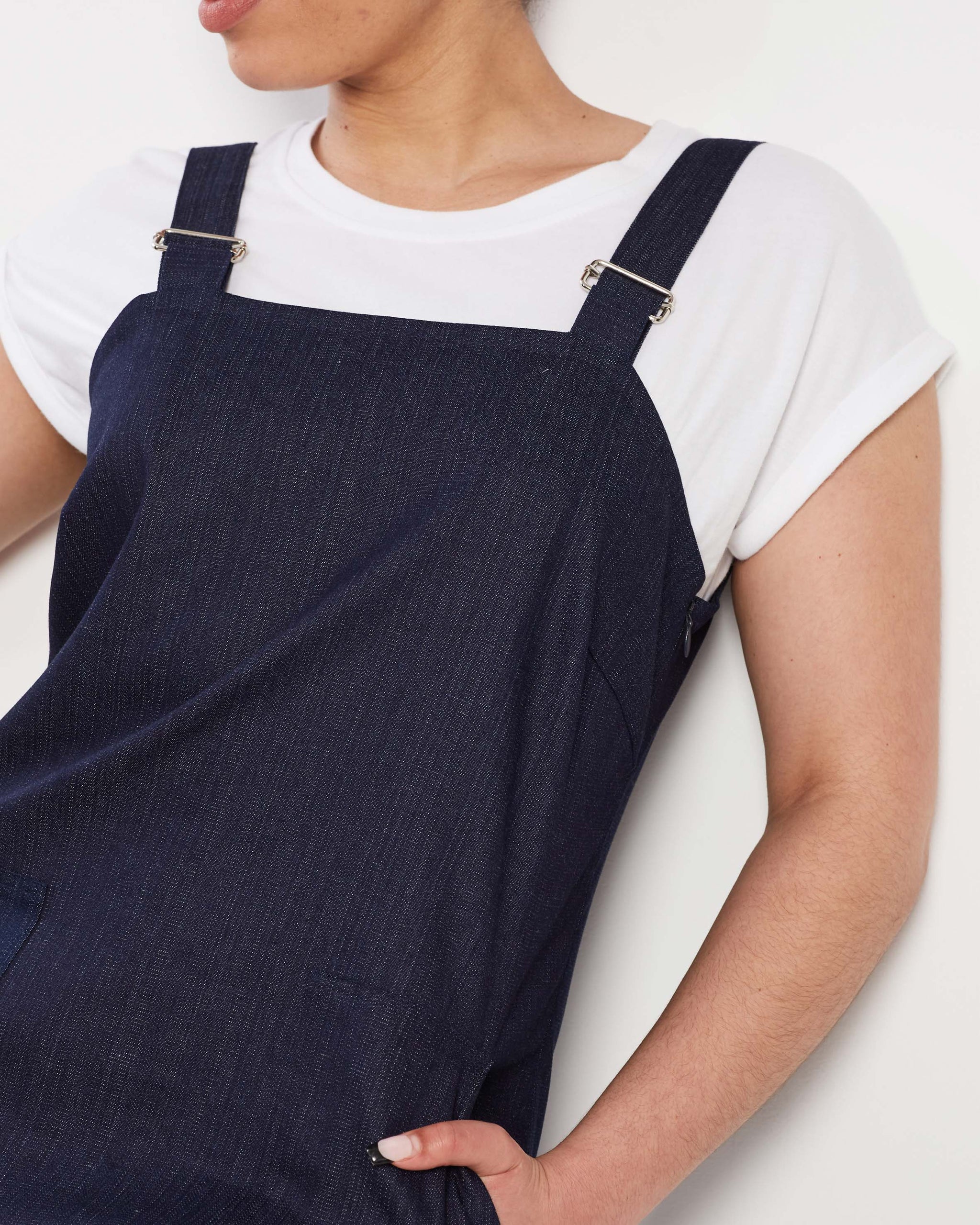 Dark denim pinafore orders