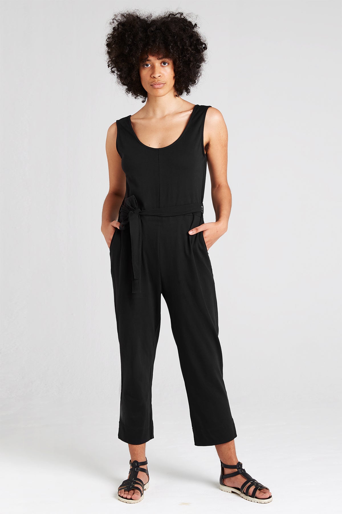 Maternity Textured Tie Front Culotte Jumpsuit | boohoo