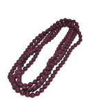 Mangosteen Silk Long Strand Necklace
